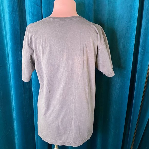 American Apparel Project 615 Graphic V Neck T-Shirt Gray - Picture 6 of 6